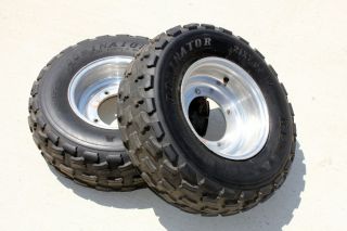 Front Tires Wheels Aluminum Rims Yamaha Banshee YFZ450 Raptor
