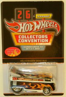 Hot Wheels 2012 26th Convention Dinner with Sticker VW Drag Bus 2 000