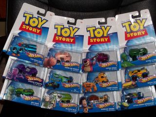 Disney Pixar Toy Story Hot Wheels Lot of 12 Diecast New