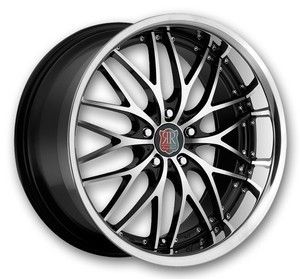 19 MRR RW1 Black Chrome Lip Wheels Rims Fit BMW E46 E90 E92 E93 E85