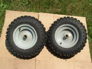 Duro 4 80 8 Tires and Rims from A White Sno King Snowblower