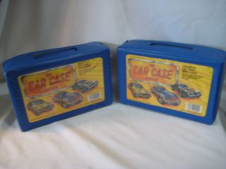 Tara Toy Set 2 Match Box Hot Wheels Car Cases w trays 48 diecast cars