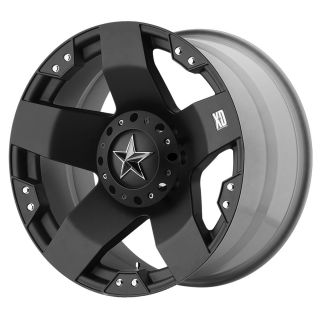 20 inch Black wheels XD775 Rockstar Chevy Gmc Dodge 2500 3500 Trucks 8