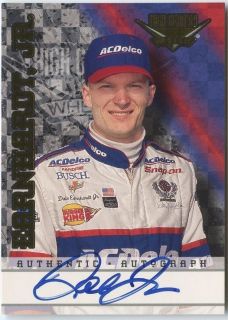Dale Earnhardt Jr 1999 Wheels High Gear NASCAR Auto Autograph 350