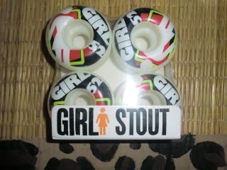 Girl Scramble OG Stout Skateboard Wheels 52mm White