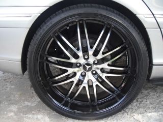 Black Lips 22 inch Staggered Rims Tires 5x112 Merecedes Audi