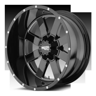 962 Gloss Black Milled Accents Wheels Rims 8x6 5 Chevy Dodge