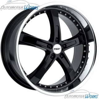 TSW Jarama 5x100 35mm Gloss Black Mirror Rims Wheels inch 17