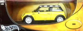 Hot Wheels 1 18 Scale Mini Cooper Metal Collection Gold Edition Mattel