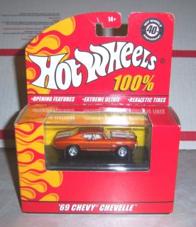 100 Hot Wheels 69 Chevy Chevelle 40th Anniversary 1 64