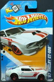 2012 Hot Wheels 114 67 Ford Shelby GT 500™ White Pearl MOC