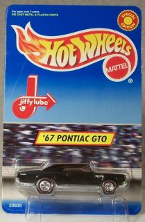 HOTWHEELS 1998 LIMITED EDITION 67 PONTIAC GTO JIFFY LUBE EXCLUSIVE