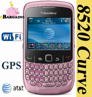 NEW RIM Blackberry 8520 Curve PDA UNLOCKED Cell Phone AT T WIFI GSM