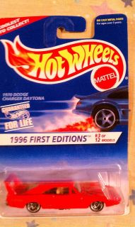 Hot Wheels 1996 First Editions #3 Red 1970 Dodge Daytona New 1/64