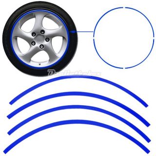D0X8 Special Strips Blue Car Motorcycle Rim Stripe Wheel Tape Decal