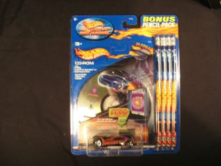 Hot Wheels 2002 Race Back To School CD Rom and 4 Pencil Pack Vulture