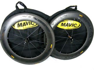 Mavic Cosmic Carbone 80 SSC Carbon Tubular Wheelset Mavic Tires   VERY