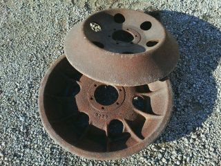 Oliver 70 Antique Tractor Front Steel Wheels