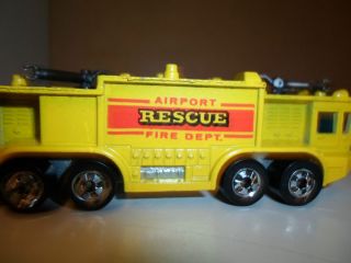 Vintage RARE Hotwheels 80s Airport Rescue