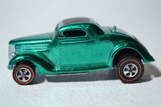 Hot Wheels Redline Classic 36 Ford Coupe 6253 in Metallic Green Mint
