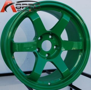 17x9 5 Rota Grid Wheels 5x114 3 Rim 12mm Absolute Green