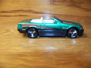 Hot Wheels 80 Die Cast Convertable Green Toy Car Racecar Vintage