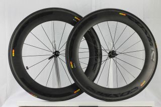 Used 2012 Mavic Cosmic Carbone 80 Wheel Set w Tires