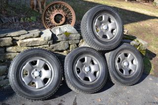 98 02 Subaru Forester Blizzak Snow Tires Steel Wheels Set of 4