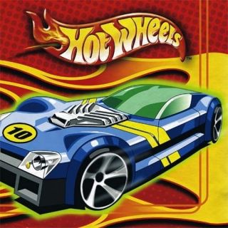 16) HOT WHEELS HIGH PERFORMANCE LARGE NAPKINS ~ Racing Birthday Party