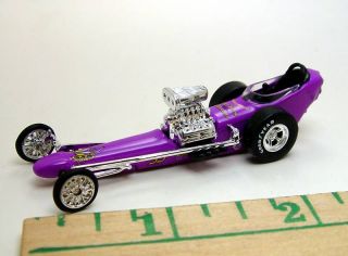 100% HOT WHEELS PURPLE GANG TOP FUEL NHRA DRAGSTER RUBBER TIRE LIMITED
