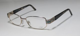 New Cazal 1014 54 17 130 Gold Green Marble Full Rim Eyeglasses Frames