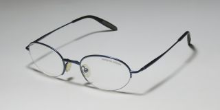 New Porsche Design 7001 A 48 20 130 Half Rim Oval Blue Eyeglasses