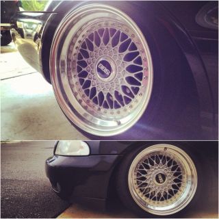  BBS RS 5x100 5x114 3 staggered wheels with tires audi vw rims stance