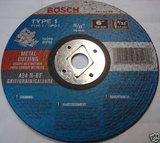 Bosch 6 3 32 Metal Cutting Wheels 5 8 Arbor