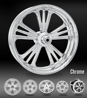 PM Icon Chrome Wheels 21 Front 18 Rear Harley FLH Flt 02 07 Touring