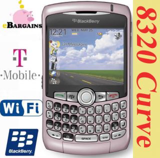 NEW Pink RIM Blackberry Curve 8320 WIFI PDA cell phone (T Mobile