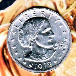 Coins US 1979 P Wide Rim Near Date Susan B Anthony Dollar Free s H Ins