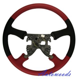 1998 1999 2000 2001 2002 Red Silverado Custom Leather Steering Wheel
