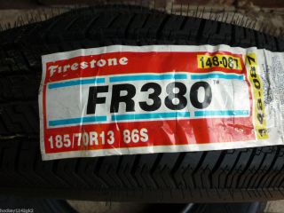 New 185 70 13 Firestone FR380 Tires