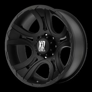 18 inch Black Wheels rims KMC XD 801 FORD F250 350 superduty 8 lug