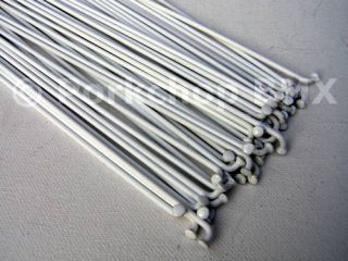 Stainless Spokes 14g 2 0mm 75 Ct 194mm 7 5 8 White
