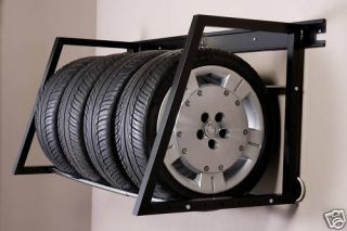 Wall Mounted Tire Storage Rack Adjustable Trailer Mount