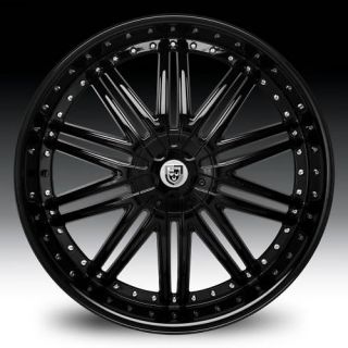 10 Black Wheel Set Staggered 20x8 5 20x10 Lexani Rims for 5LUG