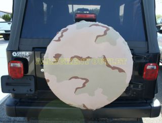 US Army Military 3 Color Desert Tire Cover Brand New