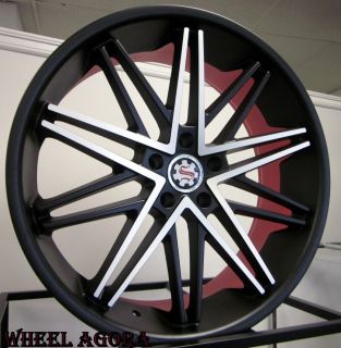 22 inch Wheel Rim Tire Package Staggered MC 300 Charger Magnum