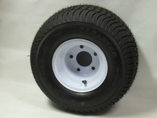 18 5x8 50 8 LRC 215 60 8 LRC Trailer Tire and Wheel 5 Bolt White