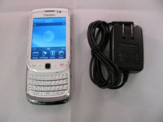 WHITE RIM BLACKBERRY TORCH 9800 AT T UNLOCKED GSM 3G WiFi Smartphone