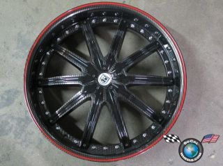 22 Custom 22x7 5 15mm Carbon Fiber Wheel Rim Racing 5x114 3