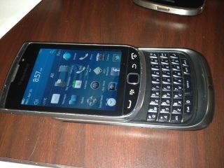 Unlocked Silver Rim Blackberry 9810 Torch 4G at T