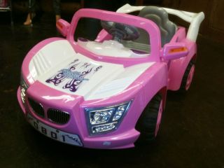 Pink Girls Kids Ride on 6 Volt Power Electric Wheels Race Car